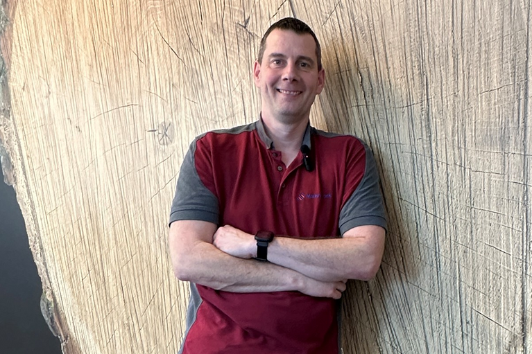 Markus Mack von der Firma Markus Mack Haustechnik aus Michelbach an der Bilz.