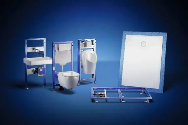 Geberit hat das Sortiment der Duofix-Familie erweitert: Das klassische Duofix Installationselement für WC und Waschplatz gibt es jetzt auch für den Duschplatz.