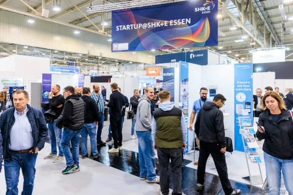 Der VdZ pr&auml;sentiert zur SHK+E Essen in der Halle 1 erneut die Innovationskraft von Startups.