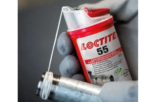 Anwendung Loclite 55, Gewindedichtfaden für Heizung, Trinkwasser und Gas