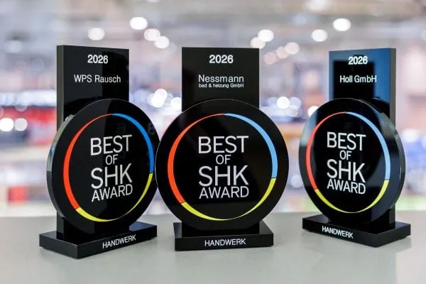 Das SHK-Fachmedium Si verlieh zum 28. Mal den &bdquo;Best of SHK Award f&uuml;r das Handwerk&ldquo;.