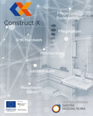 Construct-X zählt zu den größten Digitalisierungsprojekten der Bauwirtschaft. Der Zentralverband Sanitär Heizung Klima (ZVSHK) bringt sich als Konsortialpartner im bundesweiten Forschungsprojekt Construct-X ein und übernimmt dabei zentrale Aufgaben in der Praxisvalidierung, dem Wissenstransfer und der Entwicklung digitaler Lösungen für das SHK-Handwerk.