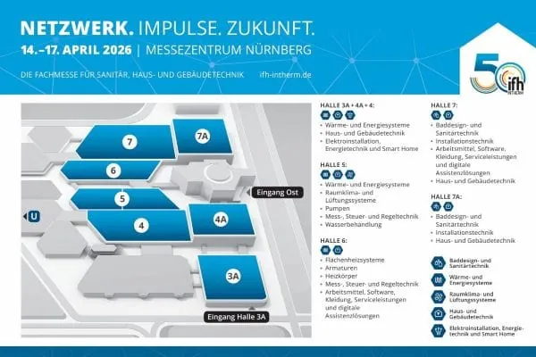 Hallenübersicht der IFH/Intherm 2026