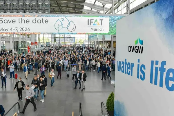 Der DVGW präsentiert sich auf der IFAT mit seinem Messestand (EW 02) am Eingang West.