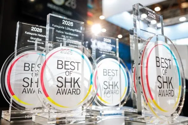 Zum 16. Mal verlieh das SHK-Fachmedium Si den &bdquo;Best of SHK Award&ldquo; in den Bereichen Hersteller und Handel.