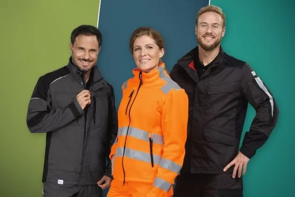 Ein stimmiges Konzept aus Workwear und Schutzkleidung bieten Activiq, Proteciq (Multinorm) und Reflectiq (Warnschutz) im Mietservice der DBL.