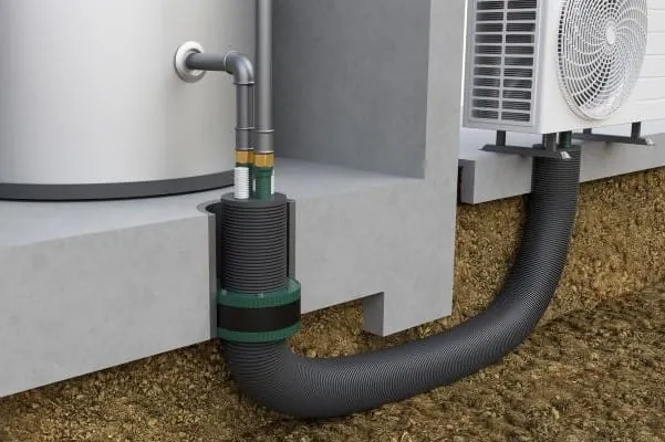 Smarte Edelstahlwellrohre für Wärmepumpen-Installation