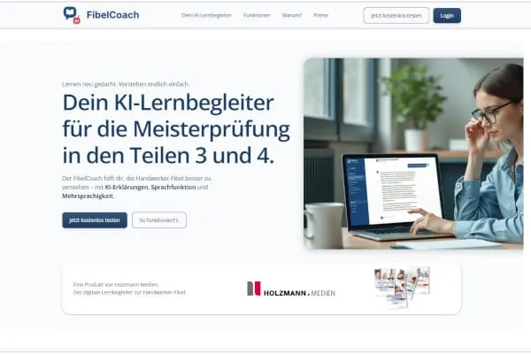 Der Fibelcoach ist der digitale KI-Lernbegleiter für die Meisterprüfung in den Teilen 3 und 4.