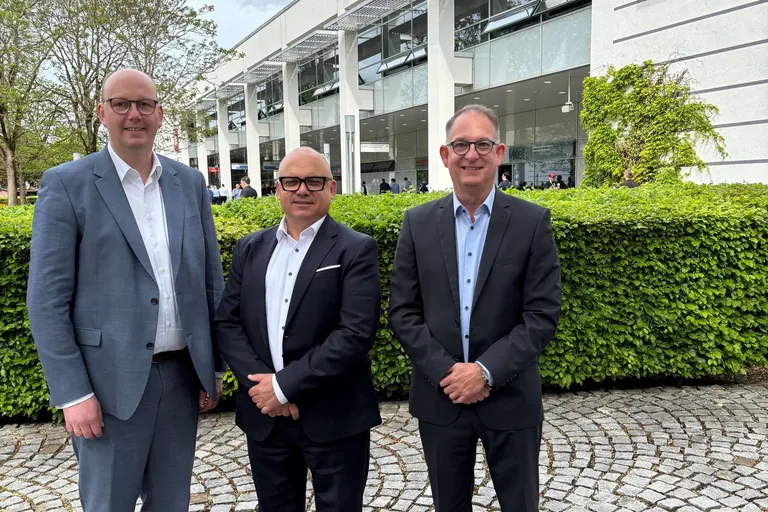 Dr. Johannes Lis, KRV-Vorsitzender Mario Frieben und Christoph Hermes