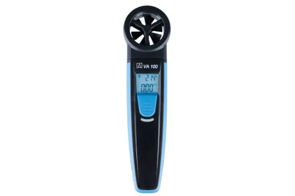 Kompakt und leistungsstark: Das Fl&uuml;gelradanemometer VA 100 erm&ouml;glicht gef&uuml;hrte Messungen nach DIN EN 12599.