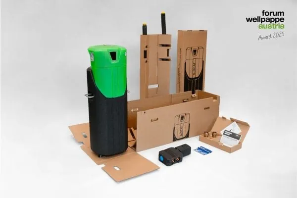 Nachhaltiges Produkt, nachhaltige Logistik &ndash; die Verpackung der Biocat KS-C Kalkschutzger&auml;te &uuml;berzeugt durch ihre konsequent durchdachte Konstruktion f&uuml;r den globalen Versand.