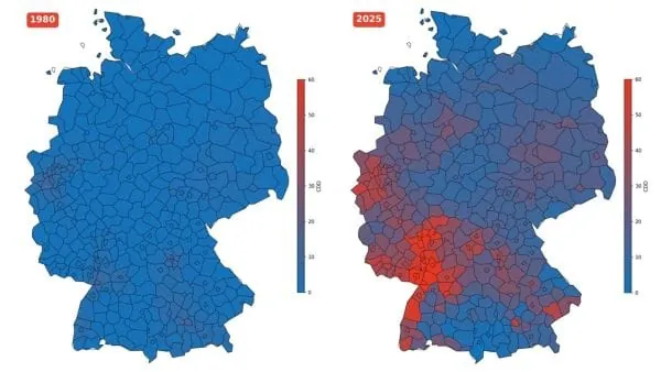 Der neue Techem Hitzeatlas Deutschland macht diese Entwicklung auf Stadt- und Bundesland-Ebene sichtbar und zeigt, welche Regionen aktuell besonders stark von Hitze betroffen sind und wo die Temperaturen in den vergangenen Jahrzehnten am deutlichsten gestiegen sind