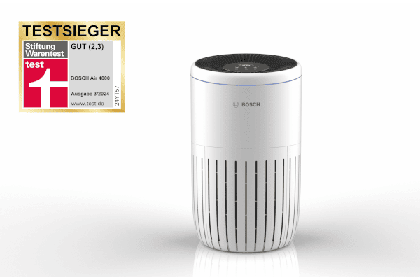 Bosch Air 4000: Testsieger bei Stiftung Warentest mit Note „Gut“ (2,3).
