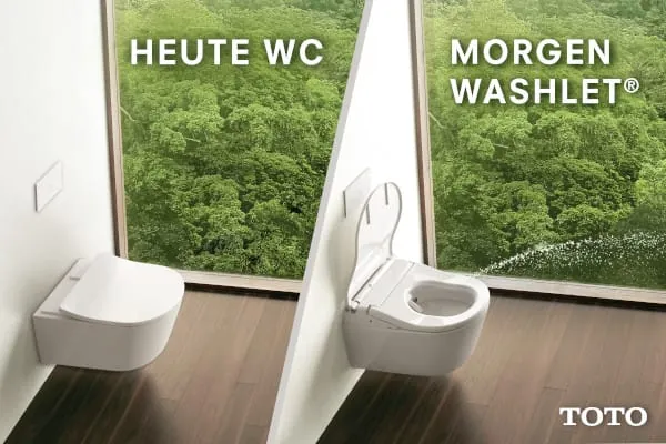 Wenn die Kundschaft über ein Dusch-WC nachdenkt, aber heute noch keins installieren möchte: In aller Kürze erläutert ein Flyer das Upgrade vom WC zum Dusch-WC. Ein unkompliziertes Medium für Sanitärfachbetriebe, um das Wissen im Beratungsprozess kompakt und auf einen Blick zur Verfügung zu haben.