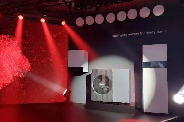 Die Wärmepumpe Vitocal 200-A ie bei der Präsentation auf dem New-Era-Forum in Allendorf.