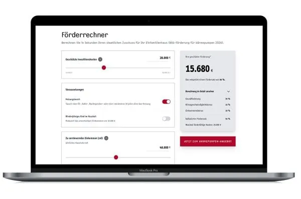 Screenshot Fürderrechner