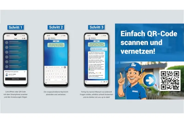 Mit PAW Manuel erhalten Nutzer jederzeit Antworten zu Montage, Angeboten und Technik – einfach und bequem auf dem Smartphone.