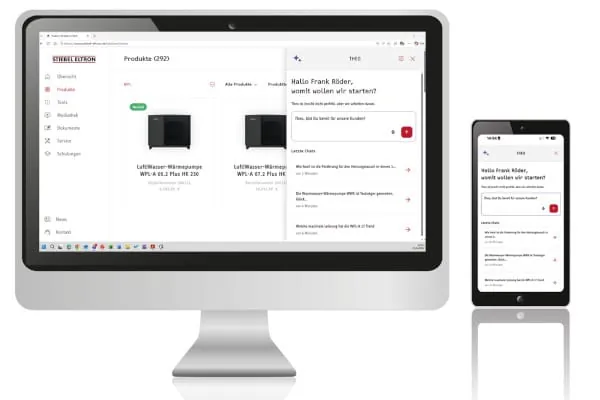 „Theo“ ist die neue KI-Assistenz in der Stiebel Eltron-Toolbox.