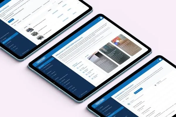 Das Zewotherm Partnerportal gibt Zugriff auf Service, Schulungen und technische Unterlagen auch per Tablet.