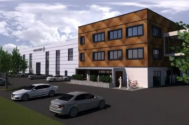 Rendering-Modell Neubau Hargassner Industry in Regau