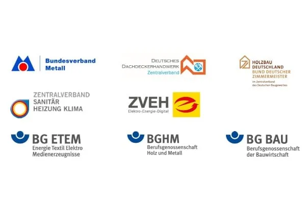 Logos der beteiligten Verbände und Berufsgenossenschaften