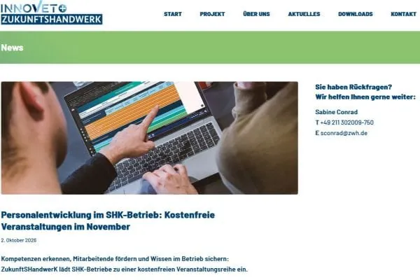 Online-Lernreise: Personalentwicklung im SHK-Betrieb